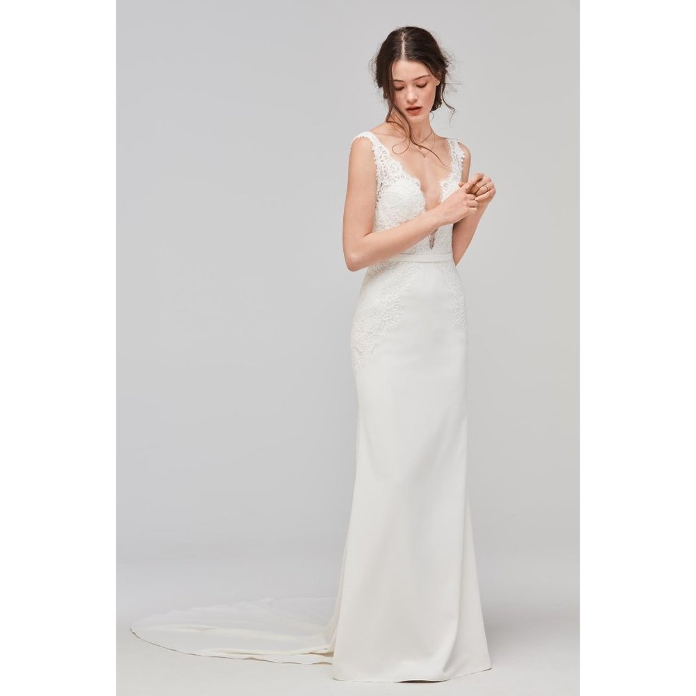 Willowby Lief Lined Wedding Gown Size 12 Ivory